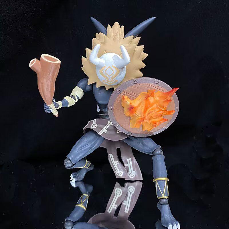 Original Genshin Impact Figma Chubby Soldier Action Figure 18.5cm Height Joint Movable