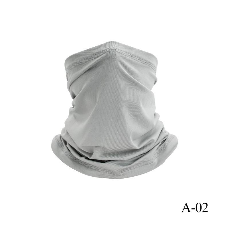 Proteção UV Cobertura Facial de Seda Gelo Tubo de Pescoço Bandana Lenço para Esportes ao Ar Livre Respirável Lenço para Caminhada Polaina de Pescoço Bandana
