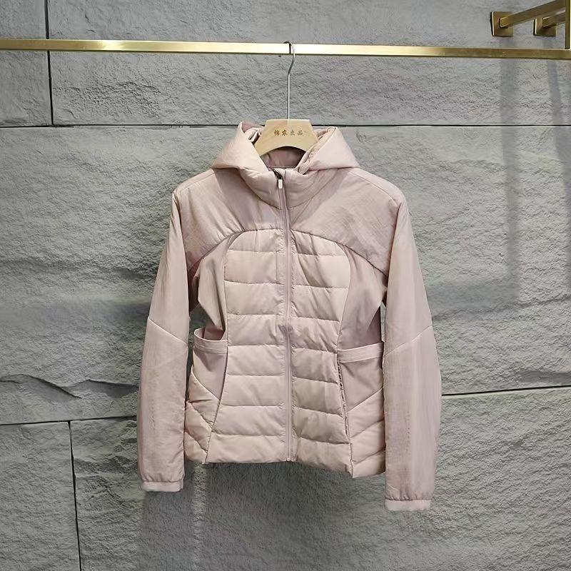 Winter New Down Jacket Women's Short Slim and Thin Plastic Light Sports Warm Yoga Clothes