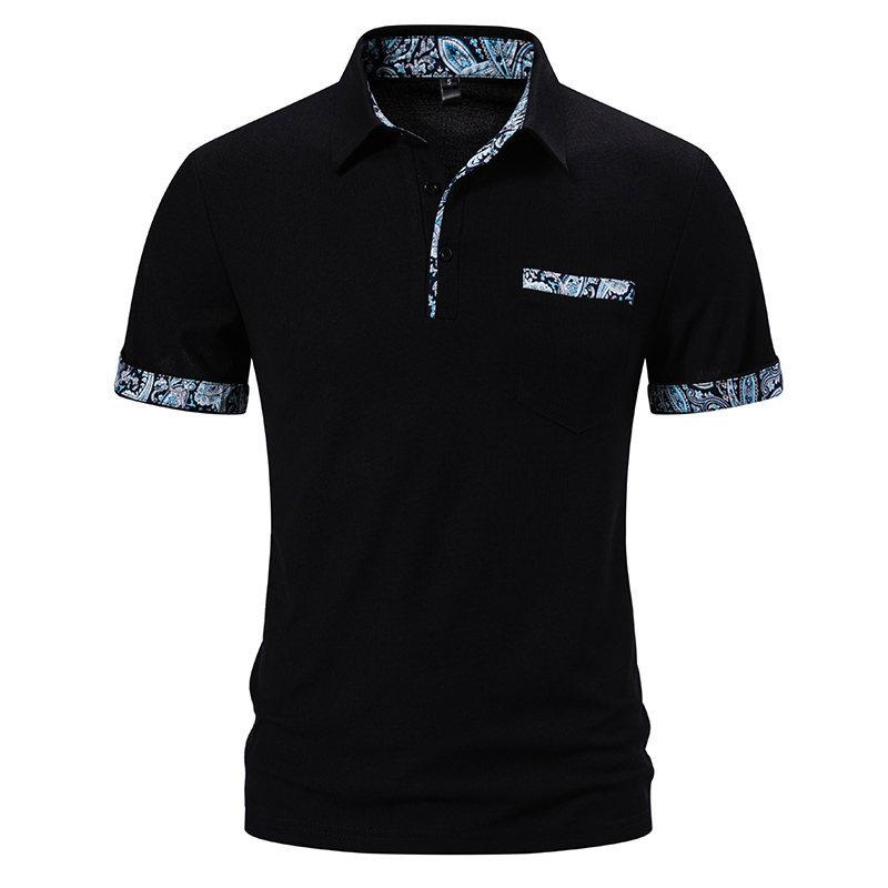 Lässiges Poloshirt für Herren, kurzärmelig, für Business, Arbeit, leicht, atmungsaktiv, Golf-Shirts, normale Passform, T-Shirts mit Kragen für Männer, Sommer-T-Shirts
