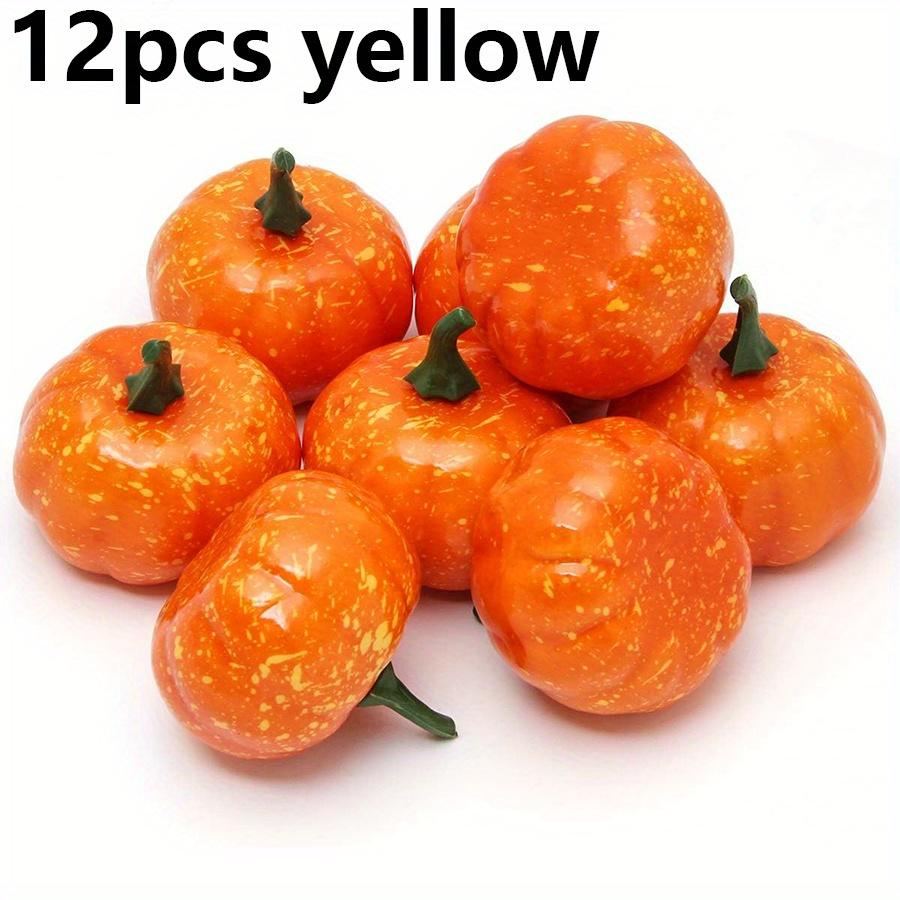 6/12pcs 5.5cm Artificial Pumpkin Winter Harvest Ornament Home Party Scene Bar Stage Decoration DIY Vegetable Craft Halloween JXB