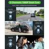 3 Channel Dash Cam Video Recorder Three Lens Car Camera with Rear View DVR 24H Parking Monitor Black Box Car Accessories