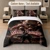 Attack On Titan 3Pcs Bedding Set, Personalized Custom Name Text, 1 Duvet Cover & 2 Pillowcases For Bedroom