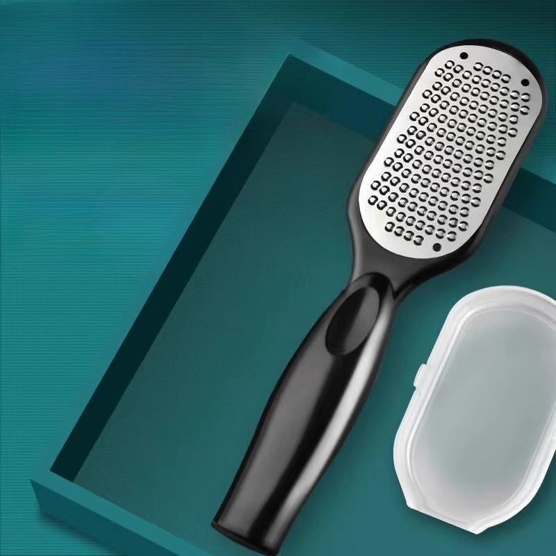 Stainless Steel Foot File-Remover&Anti-Splash Scrub with Ergonomic Handle,Pedicure,Manicure & Nail Care,Pedicure Tools for Feet