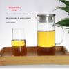 Borosilicate Glass Water Pitcher with Stainless Steel Lid
