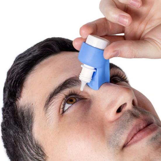 Vertical Eye Washer Stand Eyedrop Bottle Holder BPA-Free Dropper Bracket Eye Drop Guide Silicone Tool for 5 10 15ml Bottles
