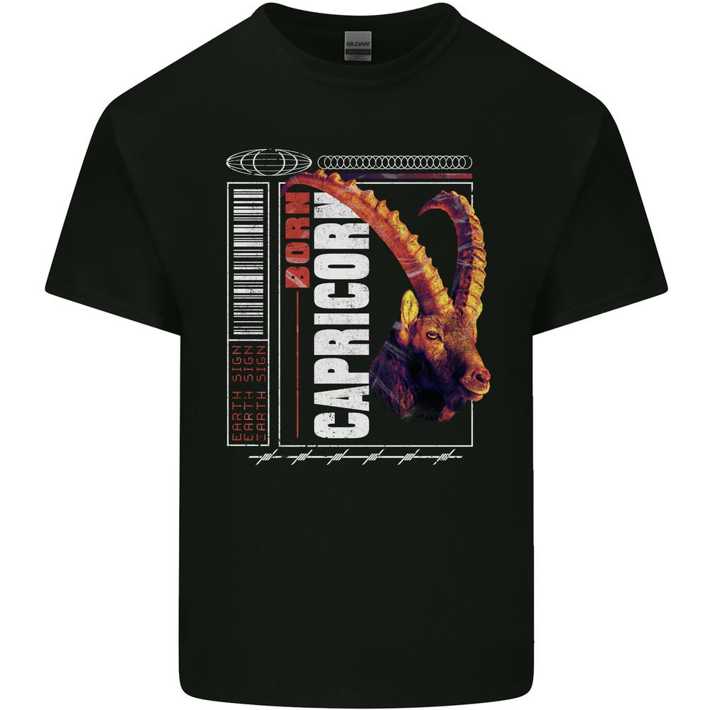 Born Capricorn Birthday Star Sign Mens Light Cotton T-Shirt Unisex T-Shirt XXL