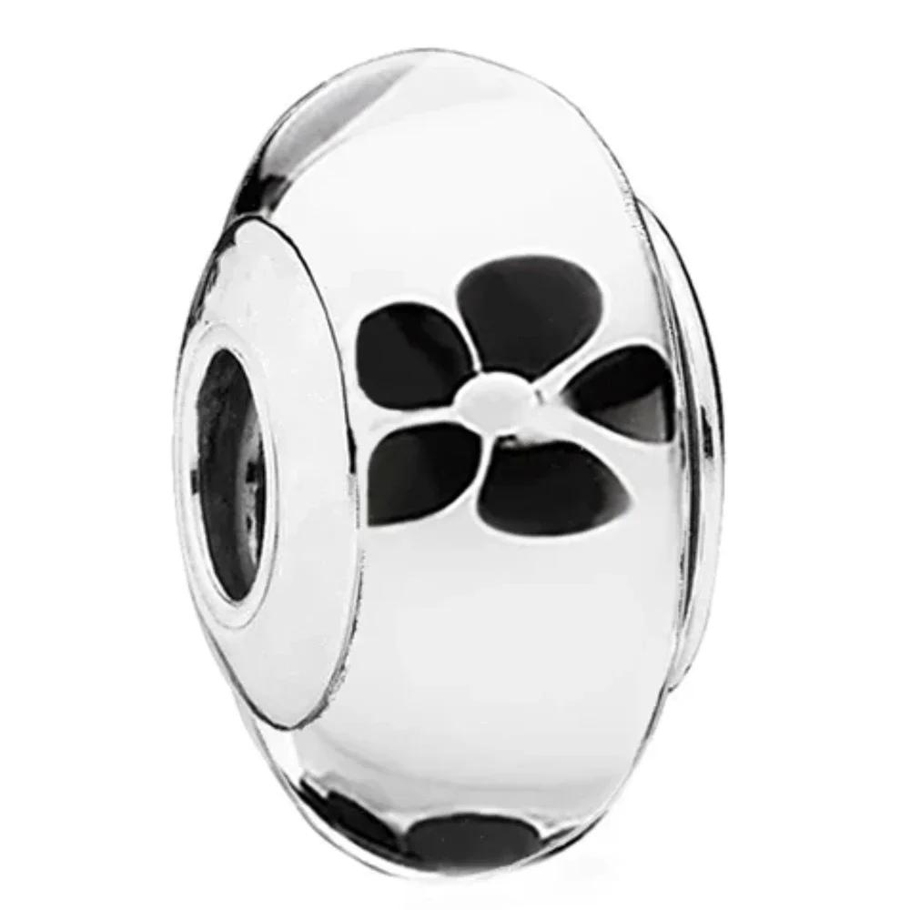 Bunte Murano Glas Echte Kupfer Blume Blatt Kosmische Regenbogen Anhänger Perle Für Armbänder DoItYourself Damenschmuck Geschenke