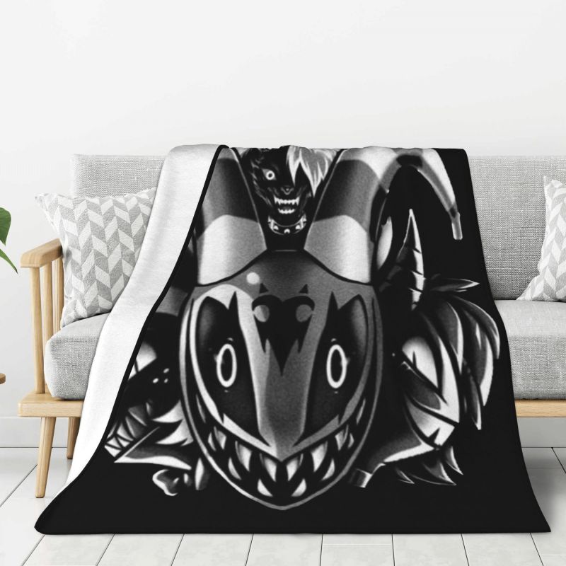 Custom Animated Anime Helluva Boss Blitzo Blanket 3D Printed Soft Flannel Fleece Warm Throw Blankets Car Bedding Sofa Bedspreads