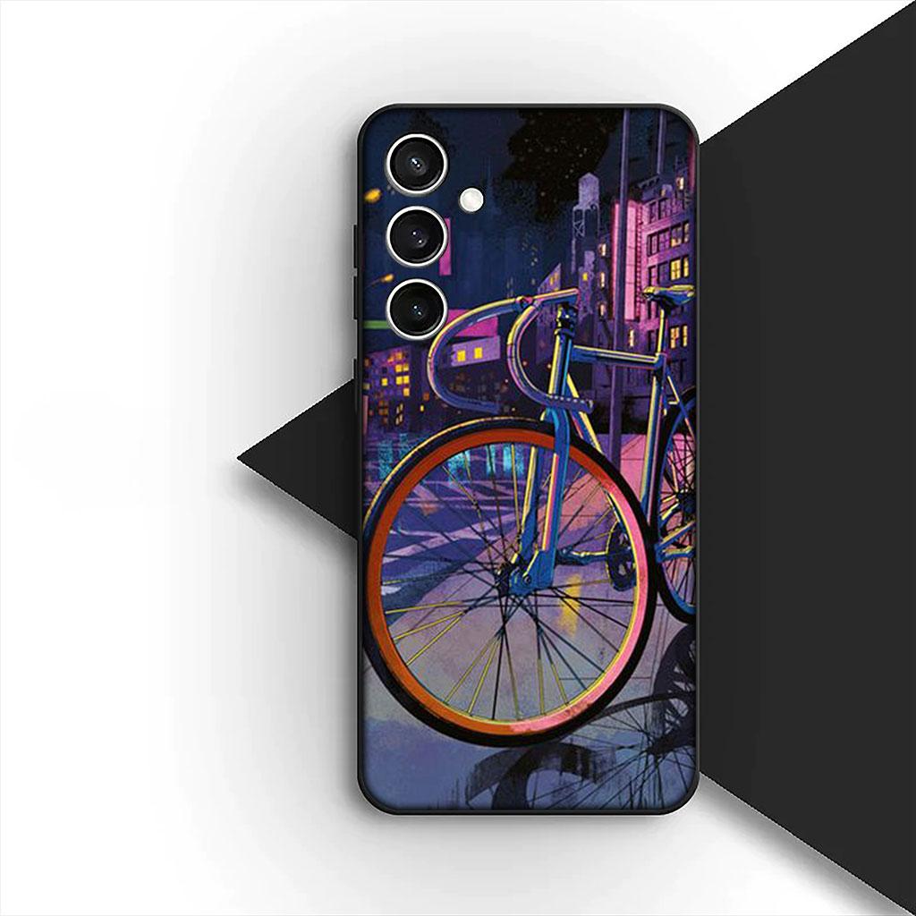 Art Mountain Bike Cycling Silicone Phone Cover for Motorola Moto Edge 70 60 Fusion NEO Pro G Stylus G56 G96 G04 G05 20 Soft Case