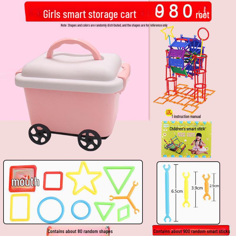 Kids' Educational Magic Stick Building Blocks - DIY Puzzle & Assembly Toy for Early Learning