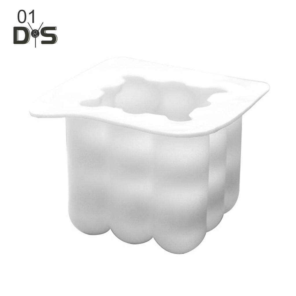 Reusable Ball Cube Aromatherapy Candle Mold Silicone DIY Craft Mould Baking Tool