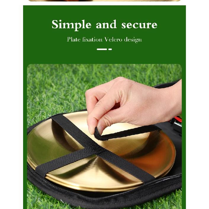 10Pcs Camping Tableware Set 304 Stainless Steel Picnic Cutlery Set With Tableware Storage Bag Portable Picnic Set Camping Dishes