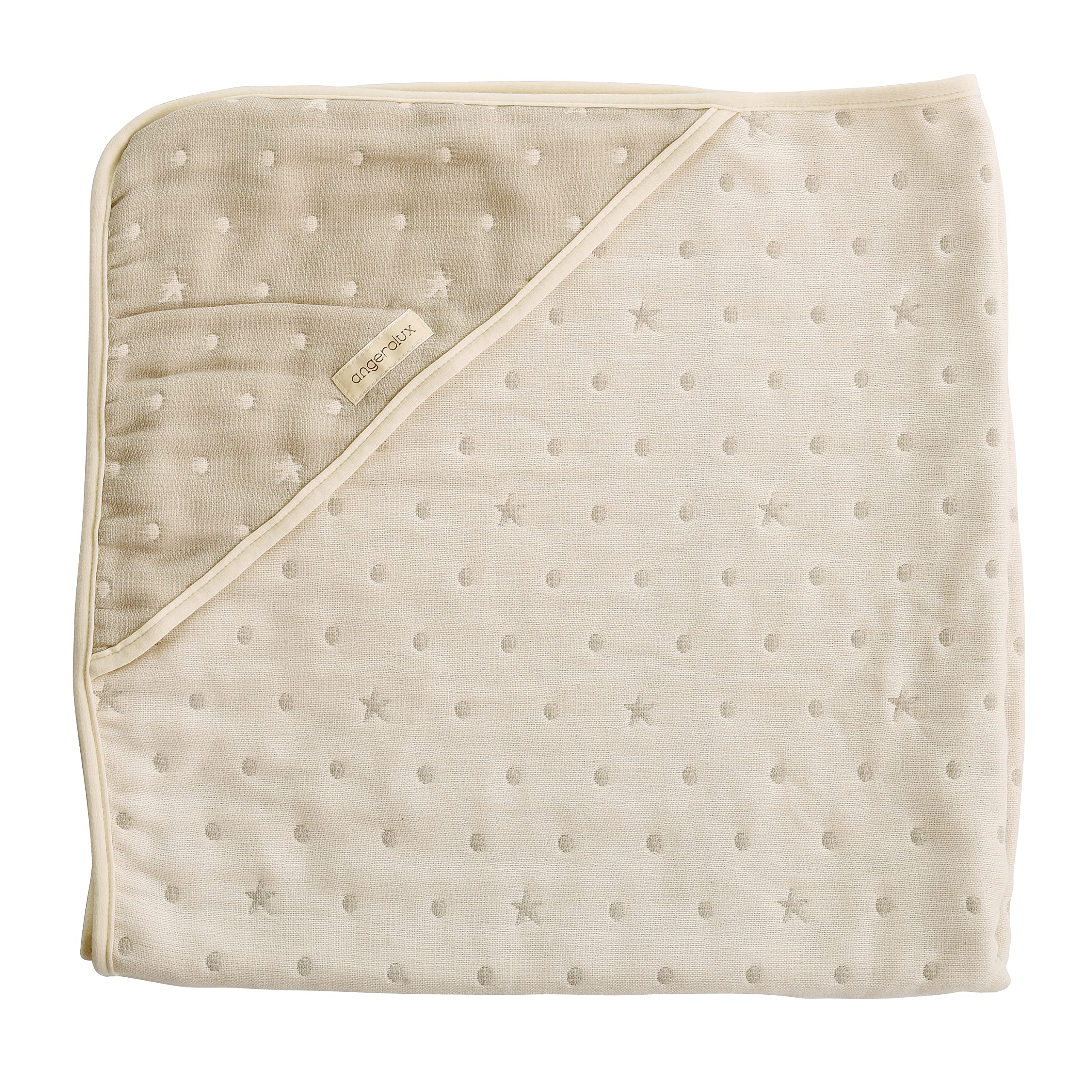 

angerolux Детская ванна для купания Малыш Сделано в Мохово-сером Полотенце, Халат, 6-слойная марля, С капюшоном, Япония,