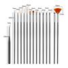 Convenient Nail Art Tool 15Pcs Brush And Dotting Set For Creative Gel Nail Designs Nail Painting Tools