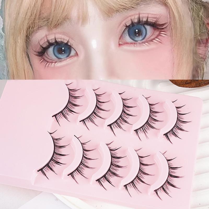 10 Pairs 5 Pairs Of Hard Stem False Eyelashes Mom Feeling Comic Devil False Eyelashes Hard Stem False Eyelashes