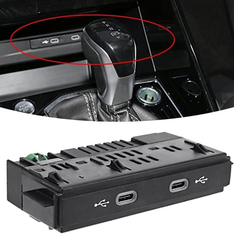 Replacement Type-C Socket Connector Easy Installation Car Type-C Socket Front Rear USB Adapter for MK2 5NA035736