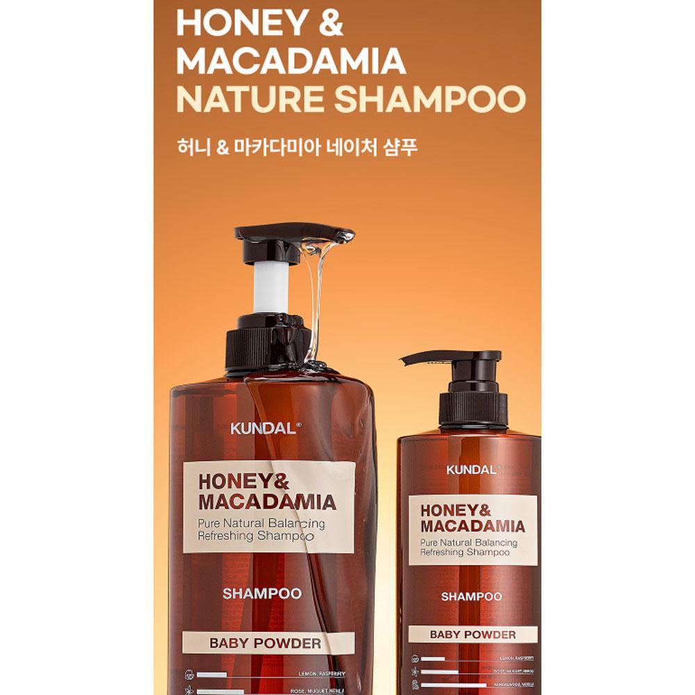 KUNDAL Honey & Macadamia Nature Shampoo Baby Powder 1058ml