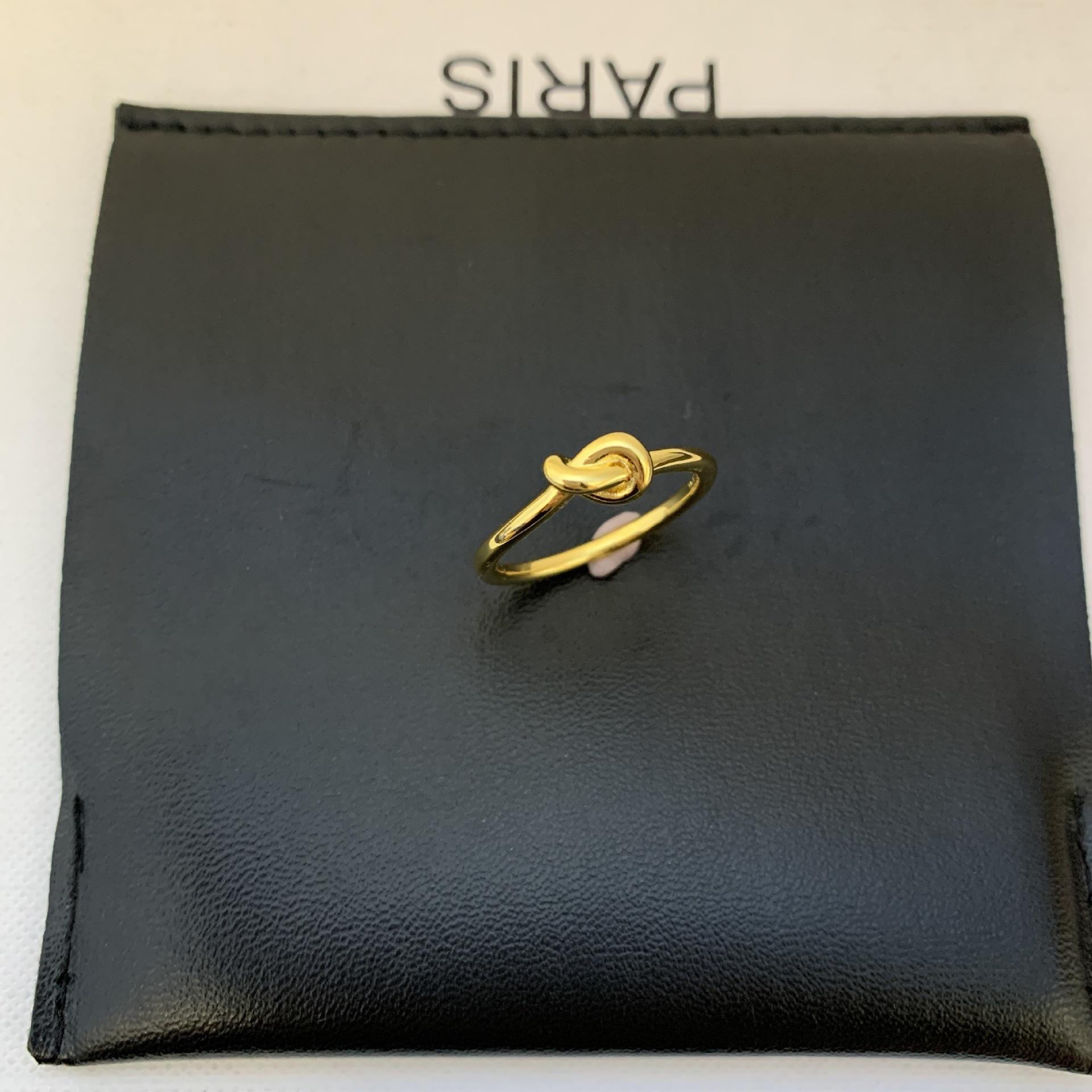 2026 Knot Ring Gold Knot Kink Gold Silver Lover Knot Minimalist Ring 2026 us size 6