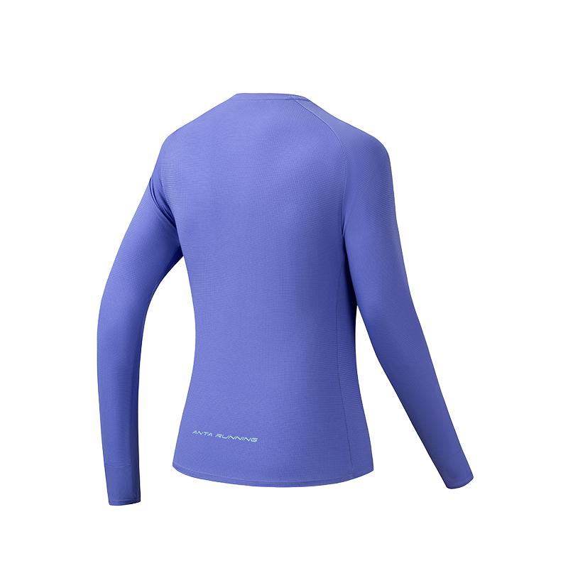 

Anta Дышащая футболка с круглым вырезом, простая, универсальная, повседневная, с длинным рукавом, женский топ 962615401-1 XS