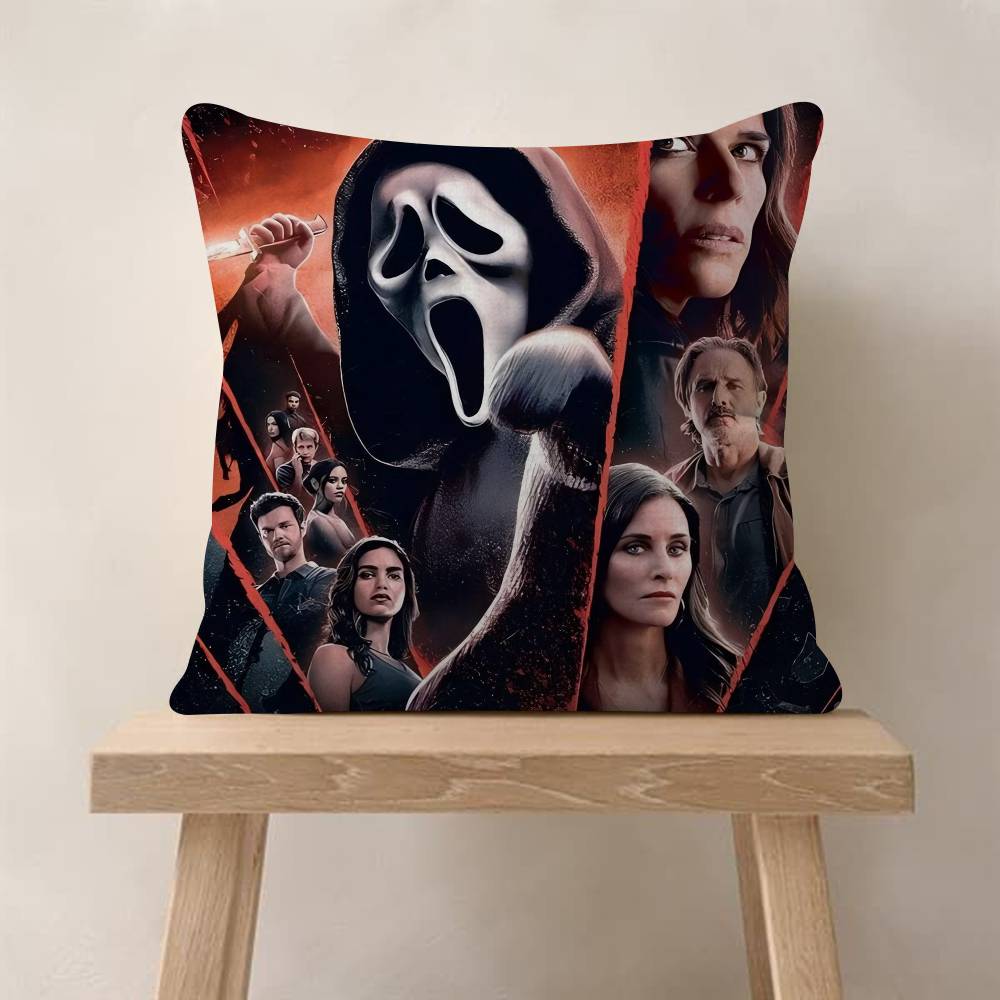 Horror Movie Scream Pillow Cover For Bedroom Room And Living Room Sofa Decorative Cushion Cover
