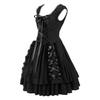 Black Gothic Lolita Dress, Vintage Sleeveless Maid Outfit, Ladies' Party Dress, Suitable for Halloween Role-playing and Themed Events