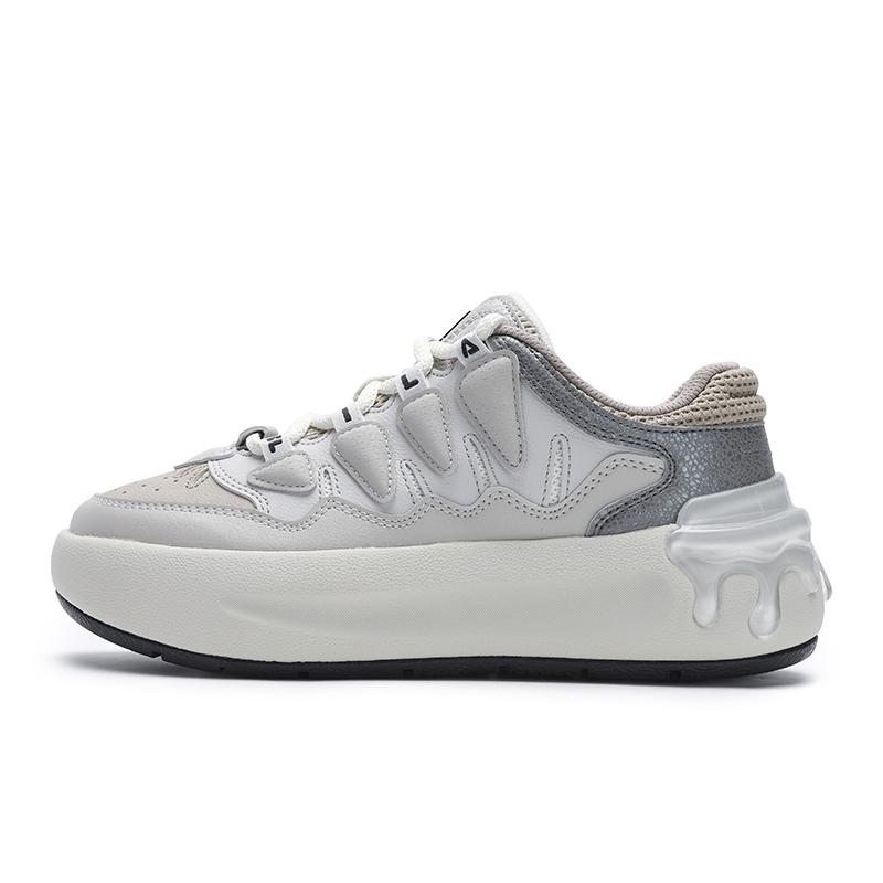 Fila Carrot 1 Lightweight Breathable Fashionable Versatile Simple Comfortable Casual Low-Top Sneakers Women sneakers Antarctic-Gray F12W531213FHA