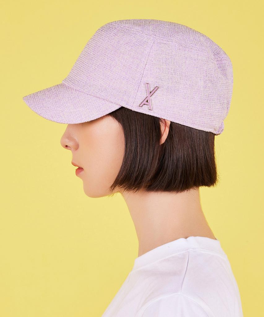 Bajal Epoxy Stud Bellboy Cap Purple