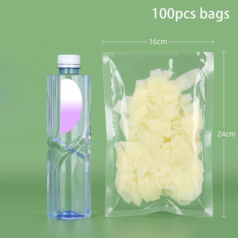 100Pcs Food Vacuum Plastic Sealing Bags Food Preservation Sealed Bag Household Vacuum Sealer Bag