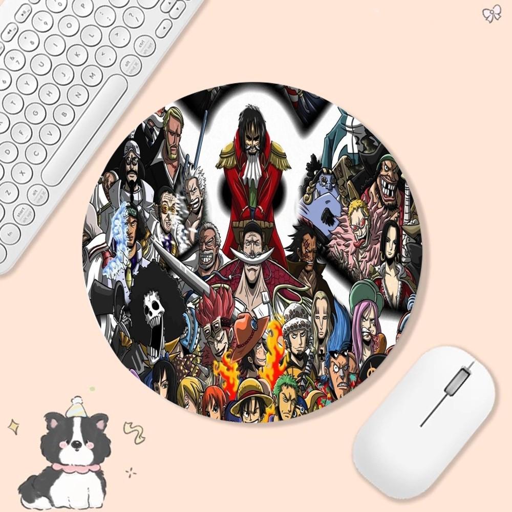 Anime One Pieces Mousepad Anti-Slip Round Speed Version Game Computer Keyboard Office Table Mat PC mat for PC Computer Table
