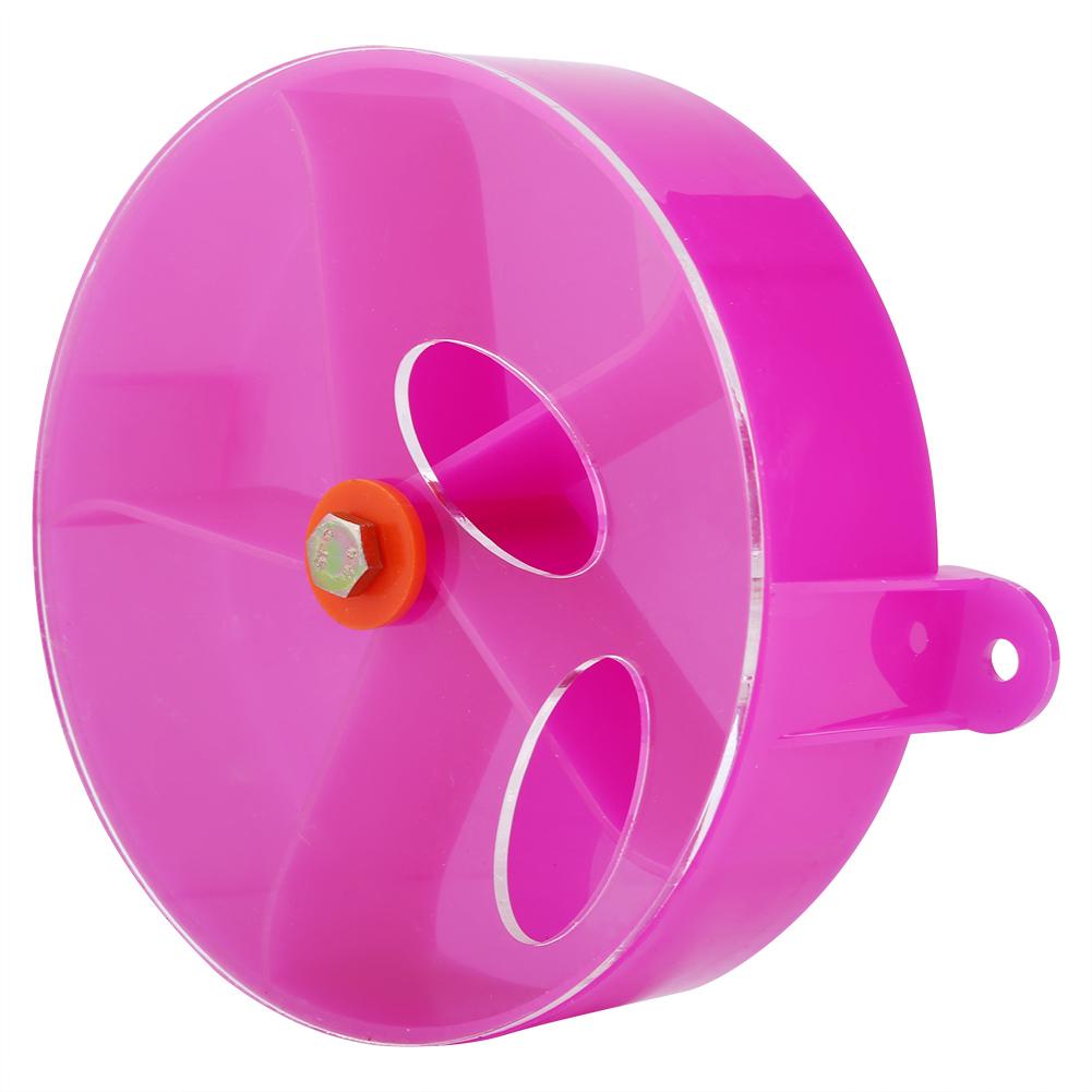 Bird Pet Foraging Feeder Food Wheel Feeding Storage Box Toy Purple