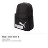 Puma Fabric Backpack Regular Unisex Black 079943-01