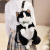 New Realistic Cat Simulated Puppet Cat Backpack Soft Fluffy Cute Cartoon Backpack Cat Backpack Gifts