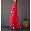Spring Loose Plus Size Cotton Linen Long Maxi Casual Comfortable Dress Lightweight High Recognition Elegant with Flattering Chic Dress