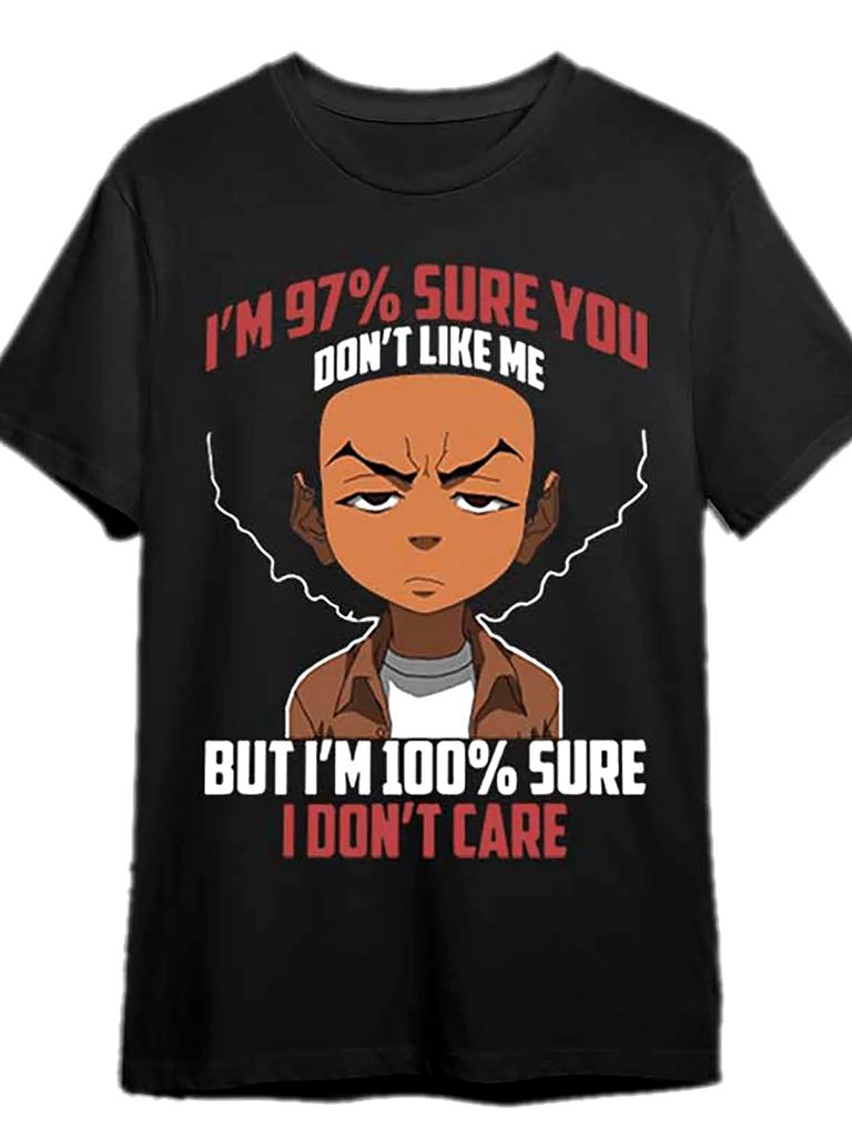 Boondocks T-shirt Men's short sleeve fun graphic T-shirt - Men's Summer Cotton Graphic Tee