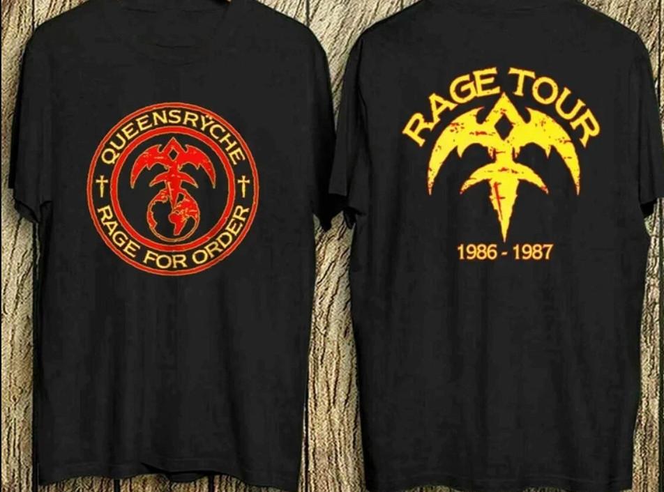 Vintage Queensryche Rage For Order Concert Tour TShirt Full Size S5XL Unisex T-Shirt L