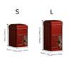 Square Tea Sealed Jar Retro Tinplate Container Teaware Empty Cans  Food Storage