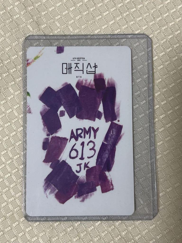 [USED] MAGIC SHOP DVD Trading Card Jungkook Japanese Subtitles