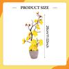 Artificial Potted Plum Blossom Fake Plants Multipurpose Bonsai Flower with for Indoor