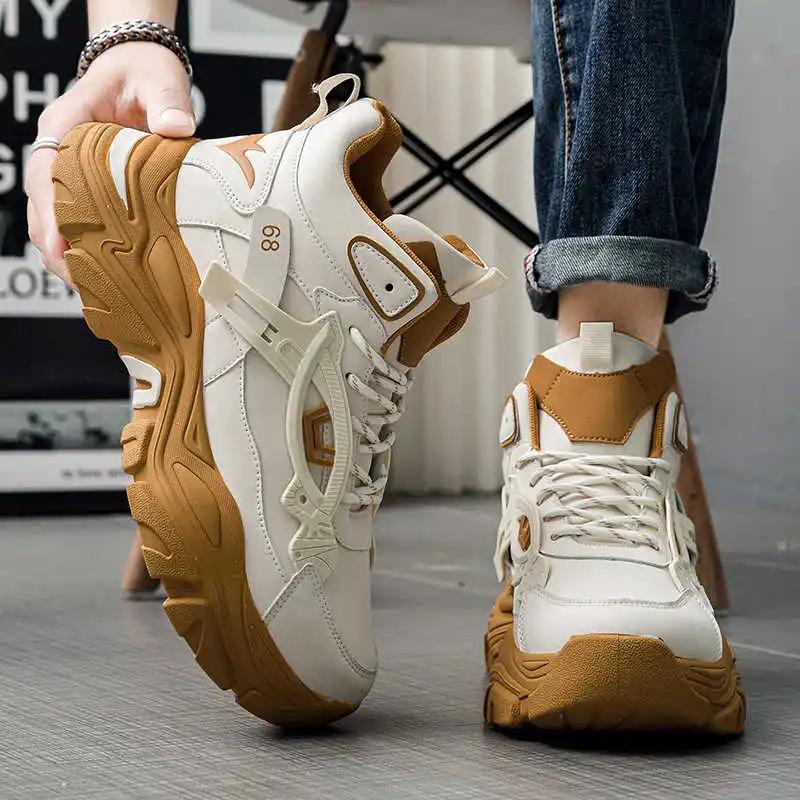 Fashion Ecoleather With Lacing Designers For Men Shoes For Home Original Brand Men Sneakers Sports Designer Real Runner