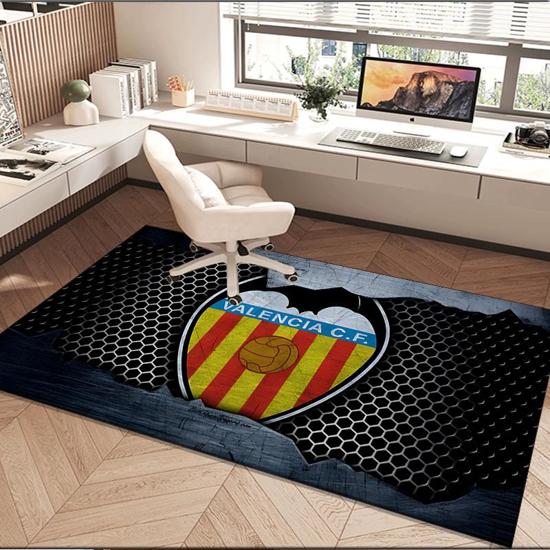 1PC rug Valencia Crest Design Carpet, Chair Rug,Area Rug for Office Bedroom living rooms bedroom, Doormat decor Christmas fan gifts