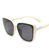 Fashion Plastic Cat Eye Women Oversized Sunglasses Brand Designer Vintage Retro Mirror Sun Glasses For Female UV400 Oculos