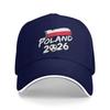 Poland Soccer n Polish Flag Baseball Cap  Street Style Trucker Hat Summer Women Unisex Hiking Fishing Baseball Caps