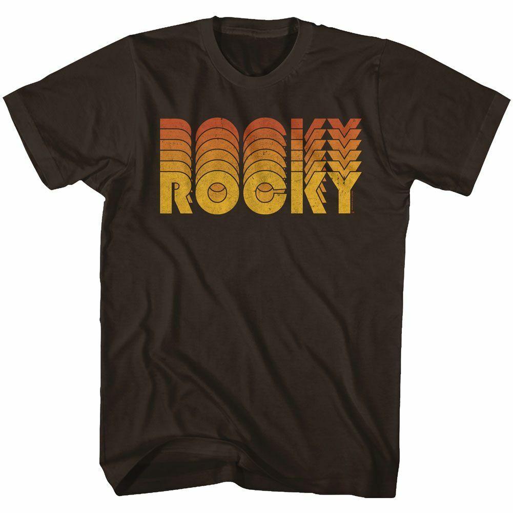 Rocky Retro Rocky Dark Chocolate T-Shirt Mens Womens Tees Top 2XL