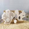 Eichhörnchen Tannenzapfen Figur Silikonform Flexibel und Filigran Für DIY Heimdekoration Und Kreatives Handwerk