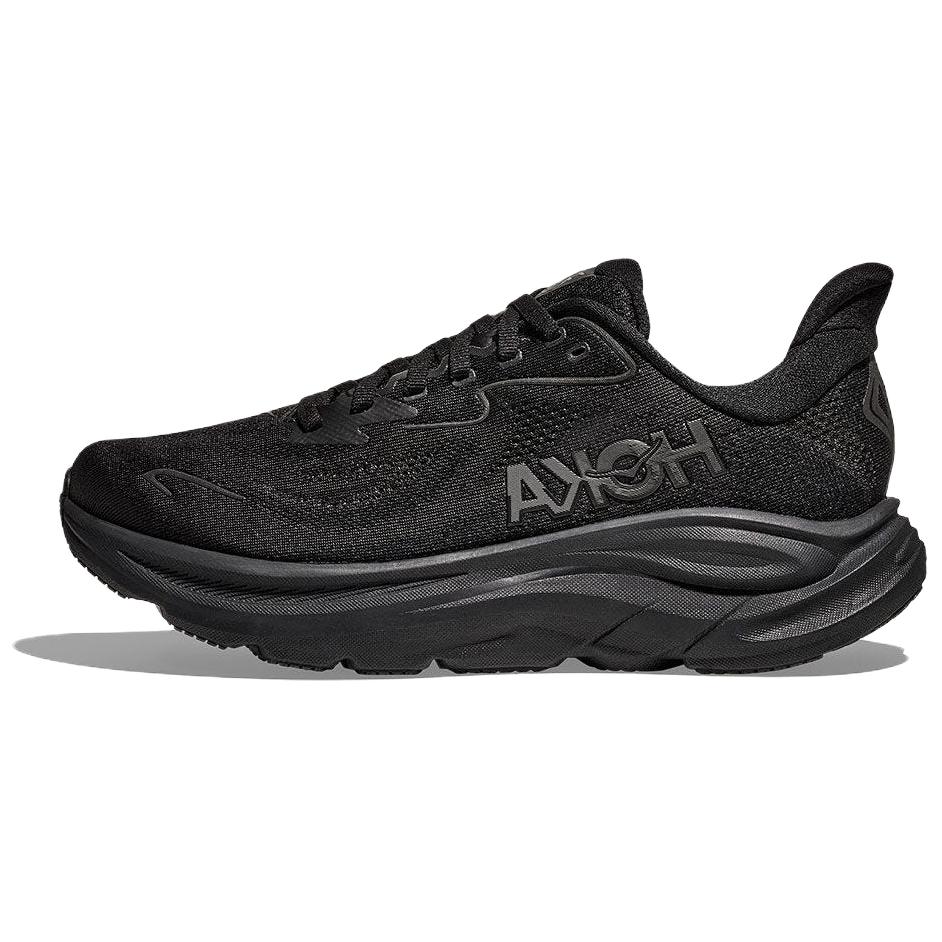 HOKA Clifton 10 Wide Triple Black Women Sneakers 1162050-BBLC