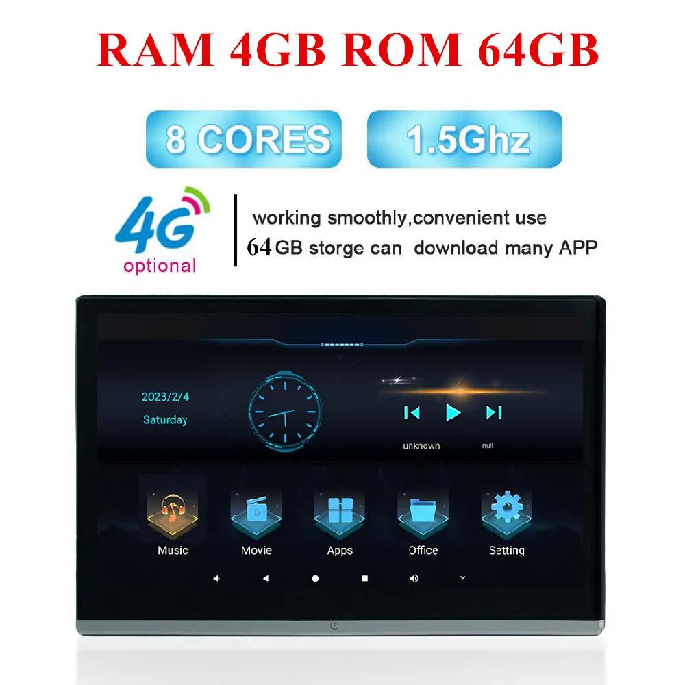 

1080P Car Monitor Android 11 Touch Screen 4Gb 64Gb Bt Av Mirror Link Obd Tpms Fm