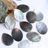 25x35mm Black Mother of Pearl Shell Oval Water Drop Bead for Handmade Jewelry Accessories DIY.