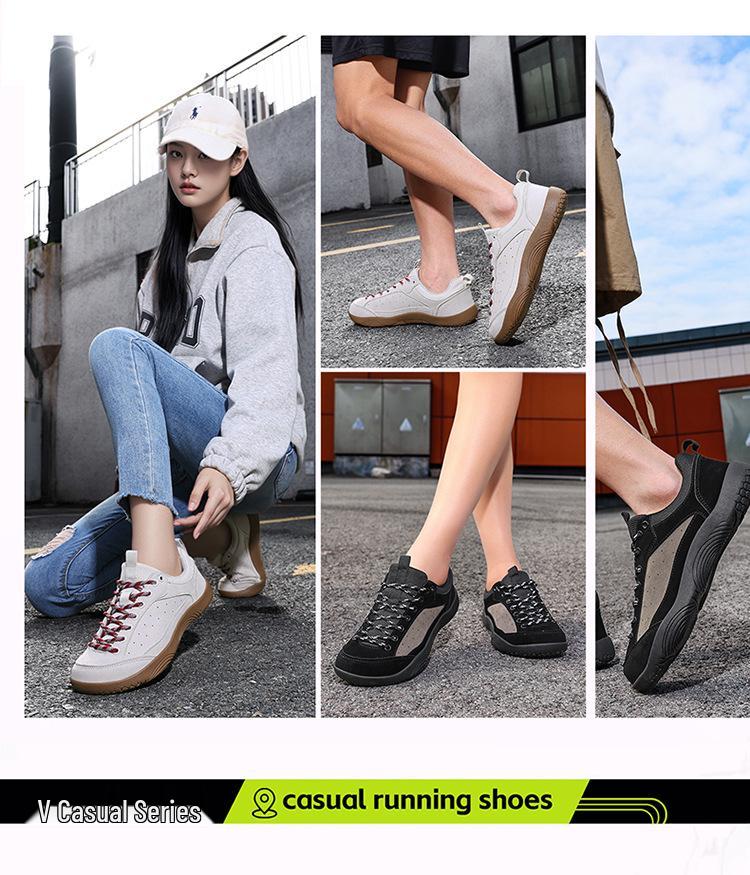 Wide-Toe German-Style Barefoot Sport Shoes for Men and Women – Large Sizes, Outdoor Couples' Design.