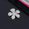 Engood 100Pcs Flower Rhinestone Buttons Vintage Sewing Trim & Embellishments Craft Buckle for Wedding Decoration DIY Hair